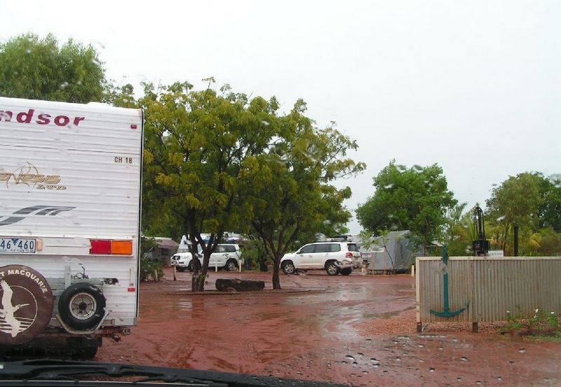 Port Smith Caravan Park - Lagrange: Entry to CVP in the wet all sites are sandy so no problem getting stuck
at any time.