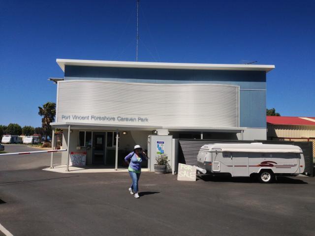 Port Vincent Foreshore Caravan Park - Port Vincent: Office at entrance