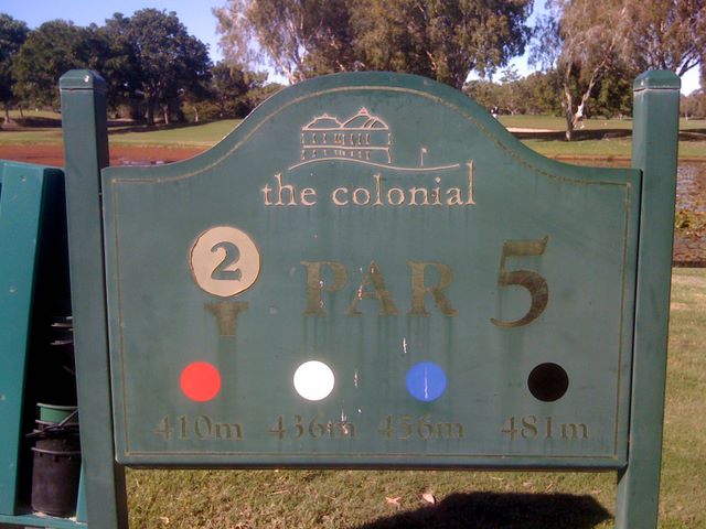The Colonial Golf Course - Robina Gold Coast: Hole 2 Par 5, 456 meters