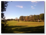 The Colonial Golf Course - Robina Gold Coast: Green on Hole 5 looking back along the fairway.