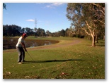 The Colonial Golf Course - Robina Gold Coast: Fairway view on Hole 7 - hit across the water to the green
