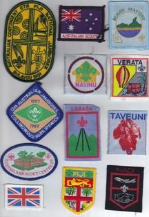 Rocky Creek Scout Camp - Landsborough: badges from the camp and others