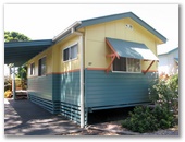 Sawtell Beach Holiday Park - Sawtell: Exterior of cottage showing car port