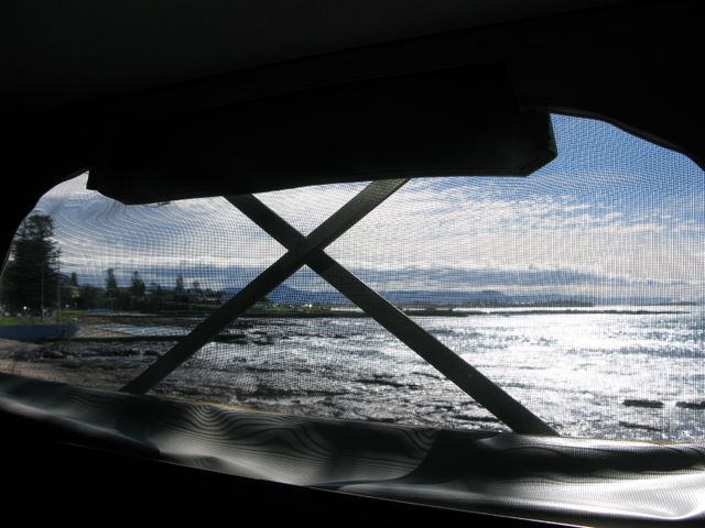Shellharbour Beachside Tourist Park - Shellharbour: View of the ocean from inside my van