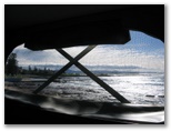 Shellharbour Beachside Tourist Park - Shellharbour: View of the ocean from inside my van