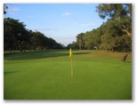 Shortland Waters Golf Course - Shortland: Green on Hole 9 looking back along fairway