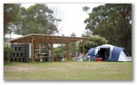 BIG4 South Durras Holiday Park - South Durras: Camping area with BBQ facilities