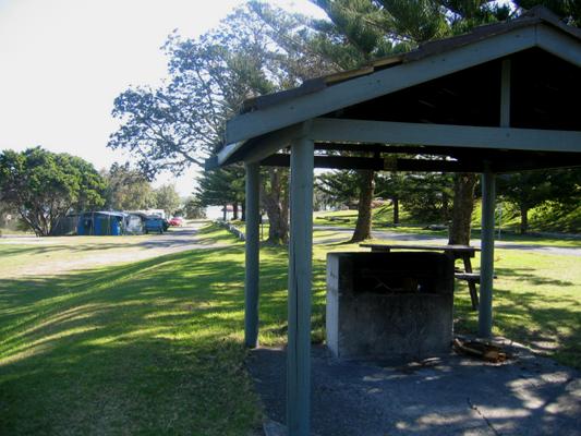 Arakoon State Conservation Area - South West Rocks: Camp kitchen and BBQ area