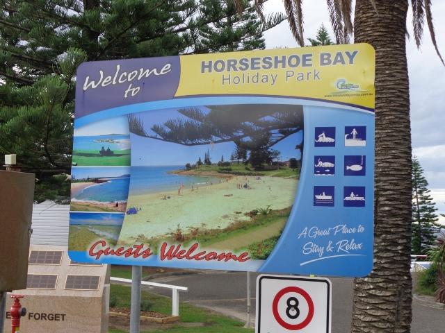 Horseshoe Bay Beach Park - South West Rocks: Sign to park