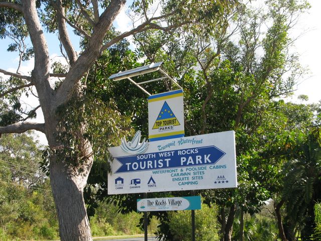 South West Rocks Tourist Park - South West Rocks: South West Rocks Tourist Park welcome sign