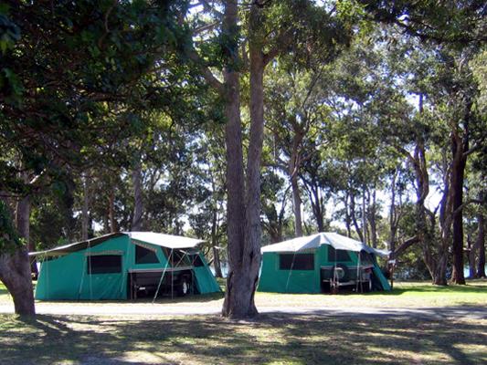 South West Rocks Tourist Park 2002 - South West Rocks: Area for tents and camping
