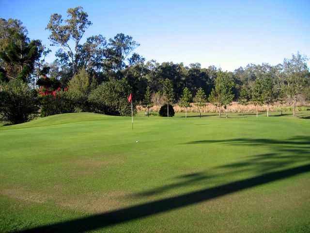 St Lucia Golf Links - St Lucia Brisbane: Green on hole 6