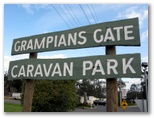Grampians Gate Caravan Park - Stawell: Grampians Gate Caravan Park welcome sign