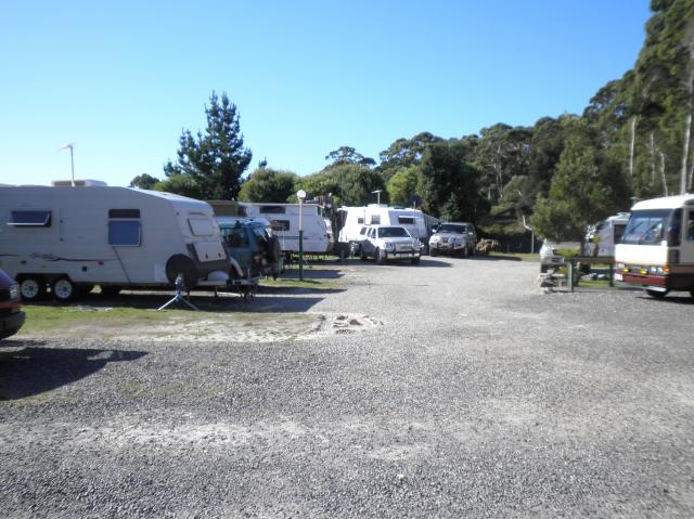 Strahan Holiday Park - Strahan: Powered sites showing good gravel roads throughout.