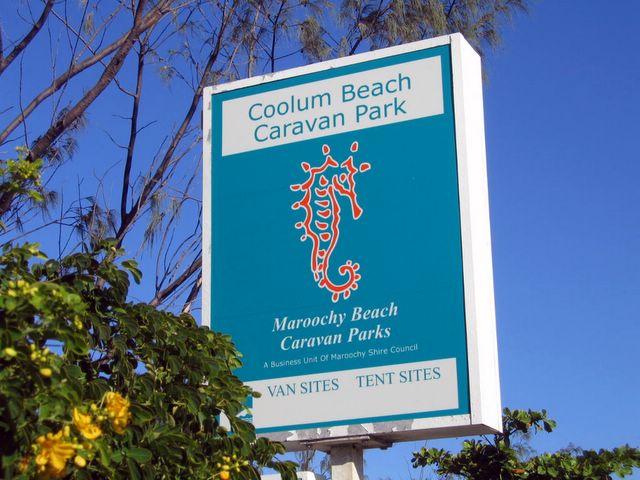 Coolum Beach Caravan Park - Coolum Beach: Coolum Beach Caravan Park welcome sign