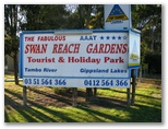Swan Reach Gardens Tourist & Holiday Park - Swan Reach: Swan Reach Gardens Tourist & Holiday Park welcome sign