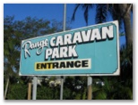 Range Caravan Park - Townsville: Range Caravan Park welcome sign