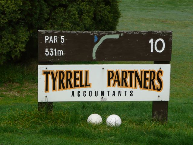Trafalgar Golf Course - Trafalgar: Hole 10 Par 5, 531 metres.  Sponsored by Tyrrell Partners Accountants