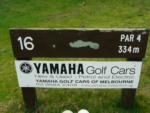 Trafalgar Golf Course - Trafalgar: Hole 16 Par 4, 334 metres.  Sponsored by Yamaha Golf Carts