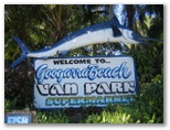 Googarra Beach Caravan Park - Tully Heads: Googarra Beach Van Park welcome sign