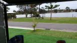 Great Lakes Holiday Park - Tuncurry: view from caravan door for water front site #125