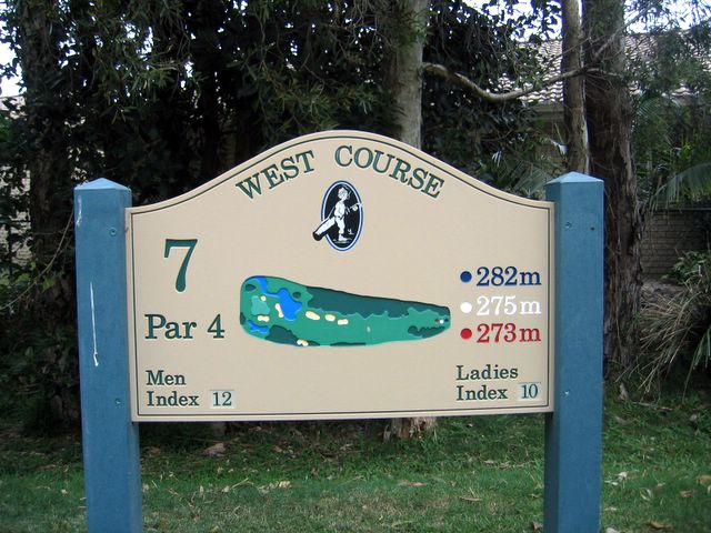 Coolangatta Tweed Heads Golf Course - Tweed Heads: Coolangatta Tweed Heads Golf Club West Course Hole 7: Par 4, 282 metres