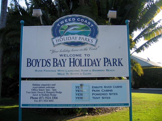 Boyds Bay Holiday Park - Tweed Heads: Welcome sign