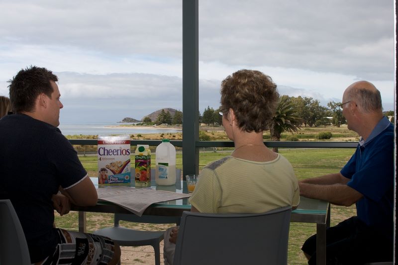 Victor Harbor Beachfront Holiday Park - Victor Harbor: Relax on the verandah of a cottage
