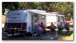 Victor Harbor Holiday & Cabin Park - Victor Harbor: Happy campers enjoying the park