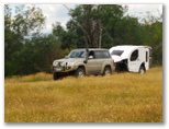Vista RV Crossover - Bayswater: Vista RV Crossover - a sophisticated and rugged caravan: The state of the art suspension, chasis and braking system makes it easier to drive off road than some caravans are on the road!