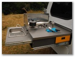 Vista RV Crossover - Bayswater: Vista RV Crossover - a sophisticated and rugged caravan: The full cooking area