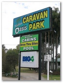 Kahlers Oasis Caravan Park - Warwick: Welcome sign