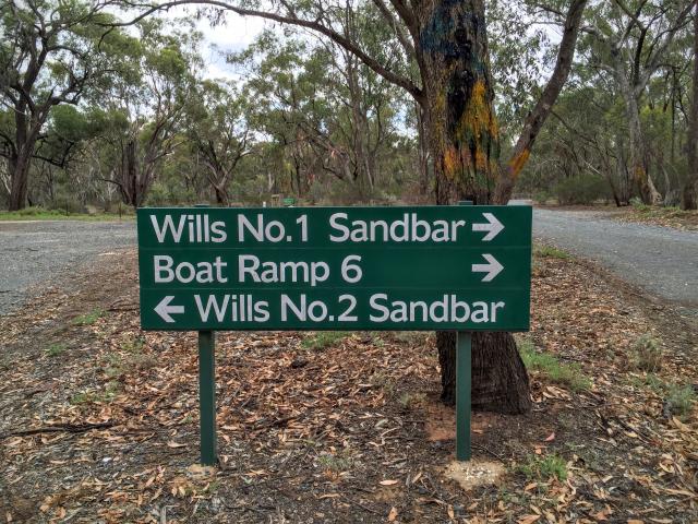 Wills Bend Campground - Wharparilla: Option to go to Wills 1 or 2