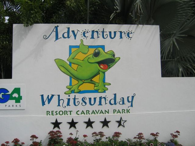 BIG4 Adventure Whitsunday Resort Caravan Park - Airlie Beach: BIG4 Adventure Whitsunday Resort Caravan Park welcome sign