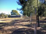Wombat Recreation Sports Oval and Campground - Wombat:  Have you along the tree line looking towards the CFA