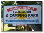 Wonga Beach Caravan & Camping Park - Wonga Beach: Wonga Beach Caravan & Camping Park welcome sign