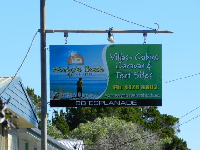 Woodgate Beach Tourist Park - Woodgate: Welcome sign