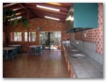 Blue Dolphin Holiday Resort 2005 - Yamba: Camp Kitchen and BBQ area - interior view