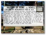 Hume Park Tourist Resort - Yass: History of Hume and Hovell