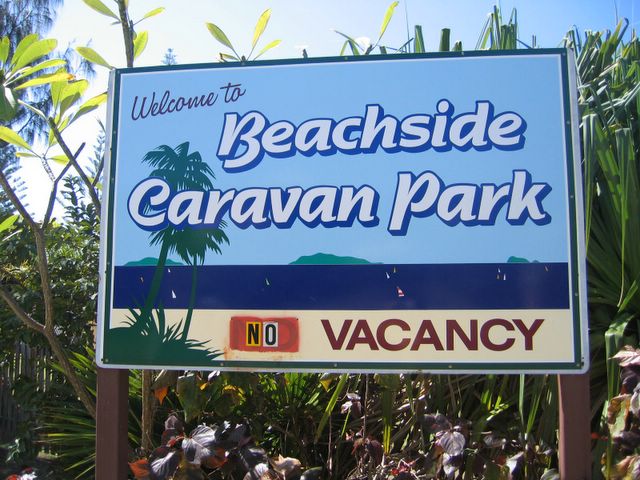 Beachside Caravan Park - Yeppoon: Beachside Caravan Park welcome sign